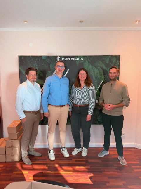 v.l.n.r. Jens Frye, Moritz Wiese-Thole, Melissa Meier, Ole Plöhn